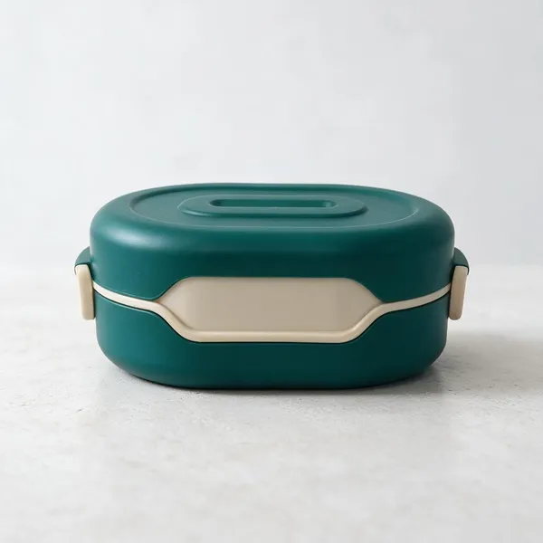 Pvc_Plastic_Green_Oval_Lunch_Box_500Ml
