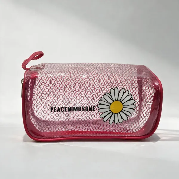 Pink_Transparent_Zip_Cosmetic_Pouch_For_Women