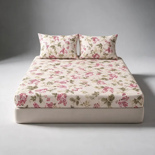 Pink_Premium_Cotton_Bedsheets_With_Pillow_Covers