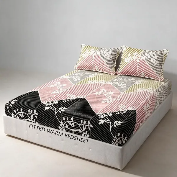 Multicolor_Premium_Velvet_Bedsheets_With_Pillow_Covers