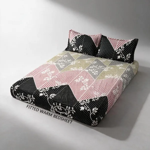 Multicolor_Premium_Velvet_Bedsheets_With_Pillow_Covers