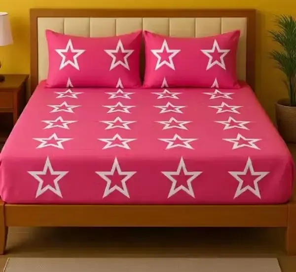 Pink_Premium_Velvet_Bedsheets_With_Pillow_Covers