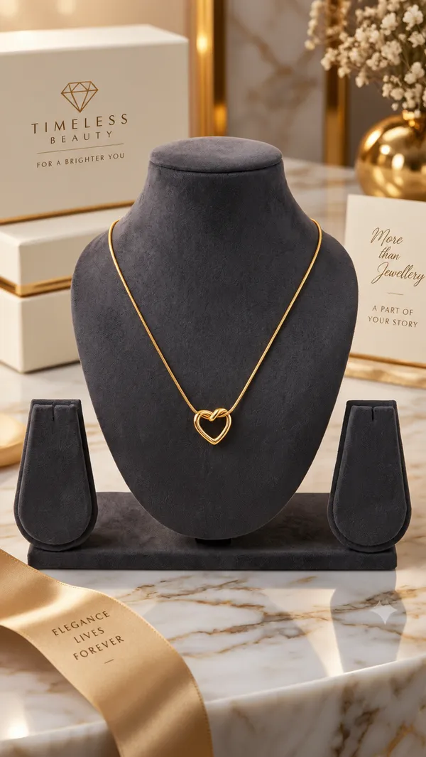 Gold_Stainless_Steel_Heart_Pendant_Necklace_For_Women