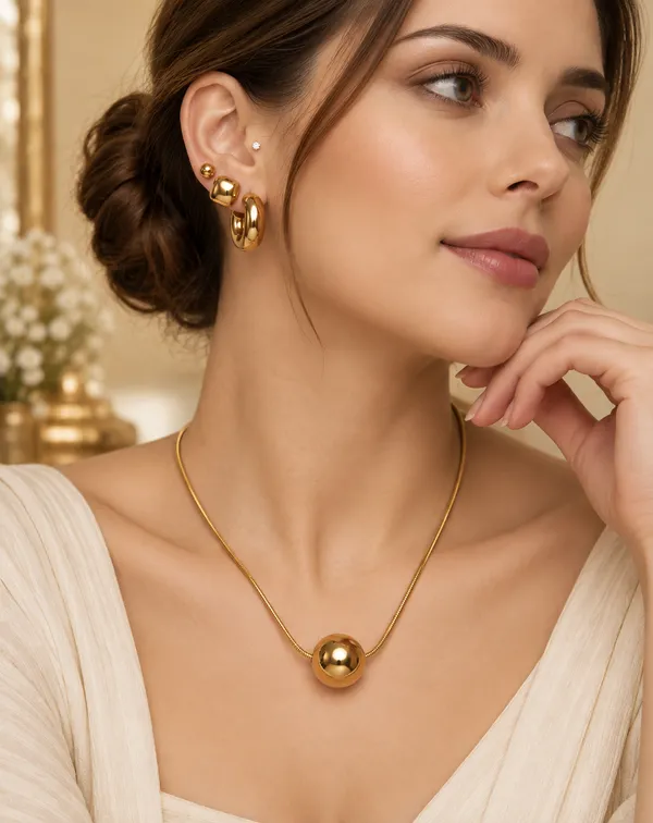Gold_Stainless_Steel_Sphere_Pendant_Necklace_Earrings_Set_For_Women