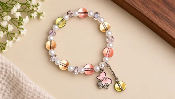 Multicolor_Beaded_Charm_Bracelet_For_Women