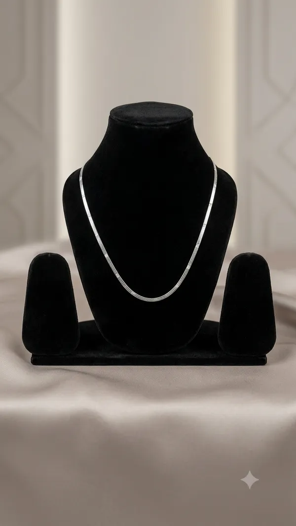 Silver_Stainless_Steel_Slim_Chain_Necklace_For_Unisex_-_Pack_of_2