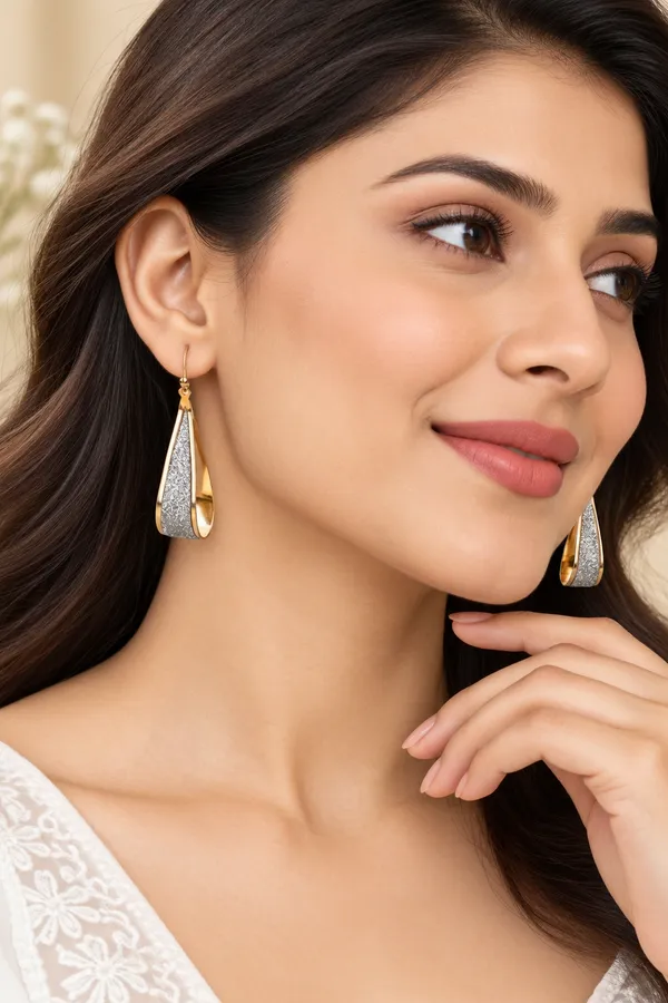 Gold_Stainless_Steel_Teardrop_Drop_Earrings_For_Women