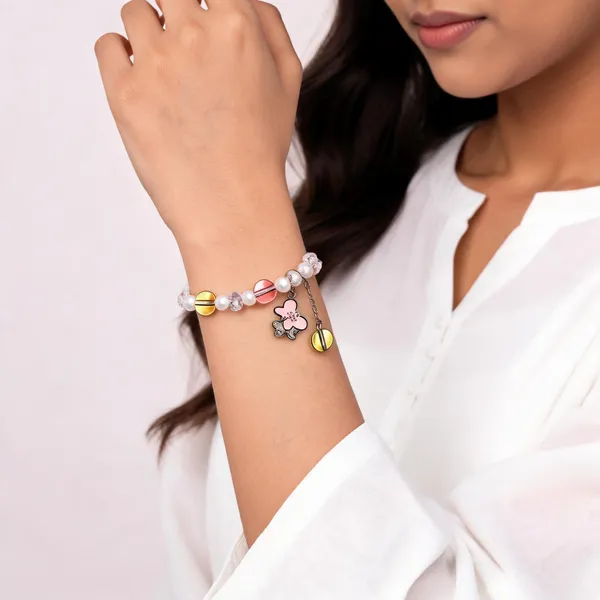 Multicolor_Beaded_Charm_Bracelet_For_Women