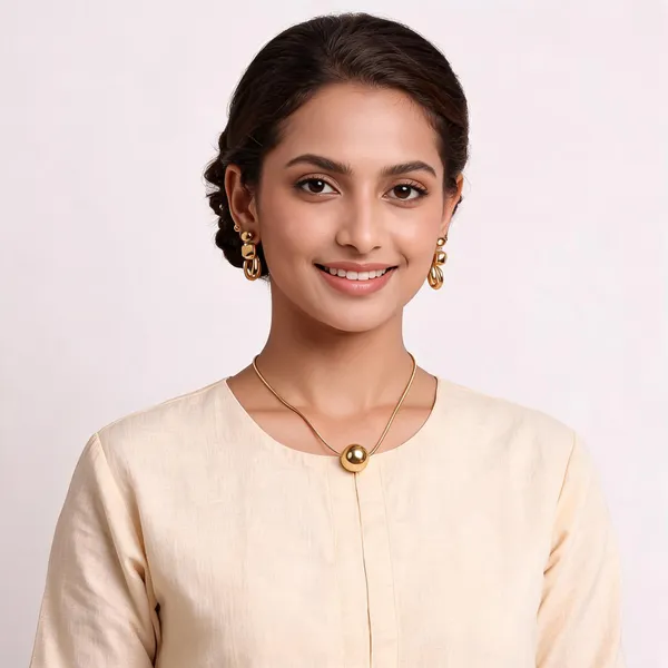 Gold_Stainless_Steel_Sphere_Pendant_Necklace_Earrings_Set_For_Women