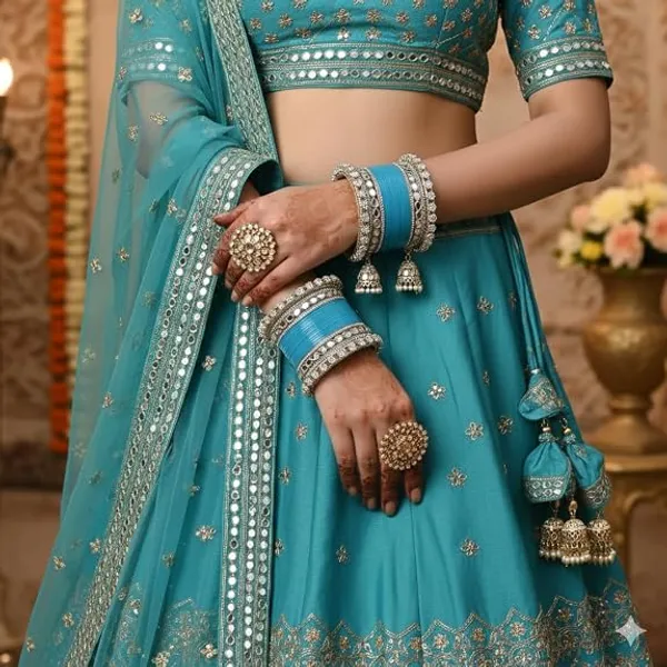 Blue_Silver_Tone_Plastic_Metal_Jhumka_Chooda_Bangle_Set_For_Women