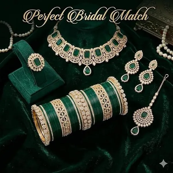 Green_Plastic_Metal_Kundan_Embellished_Bridal_Chooda_Bangle_Set_For_Women
