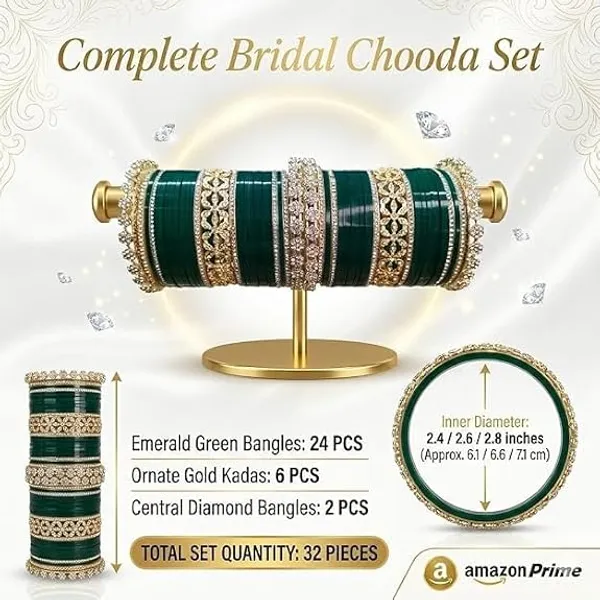 Green_Plastic_Metal_Kundan_Embellished_Bridal_Chooda_Bangle_Set_For_Women