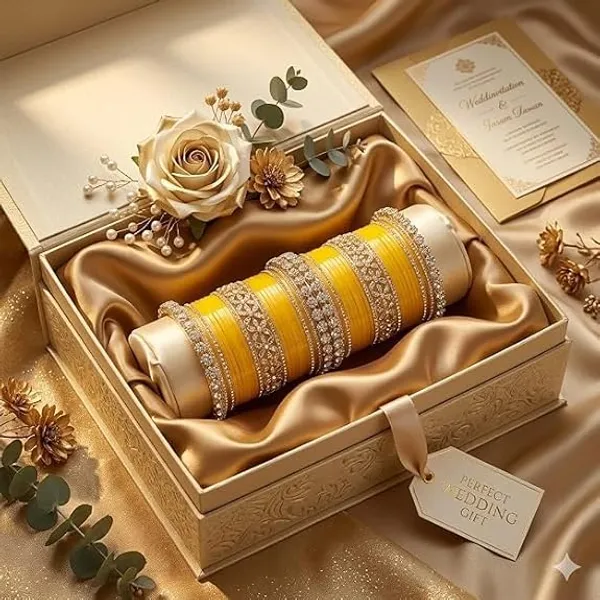 Yellow_Silver_Plastic_Metal_Kundan_Embellished_Bridal_Chooda_Set_For_Women