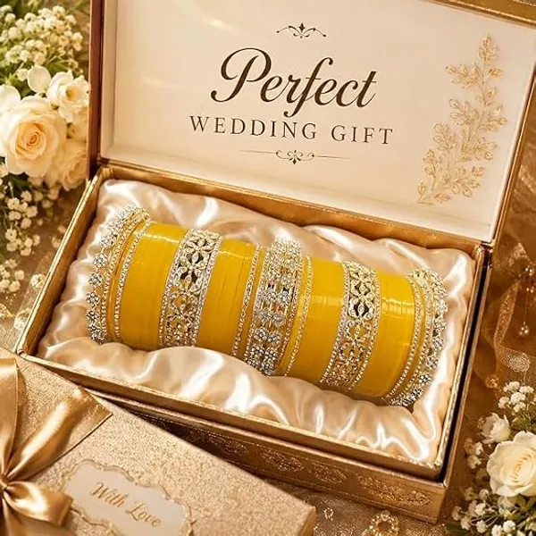Yellow_Silver_Plastic_Metal_Kundan_Embellished_Bridal_Chooda_Set_For_Women