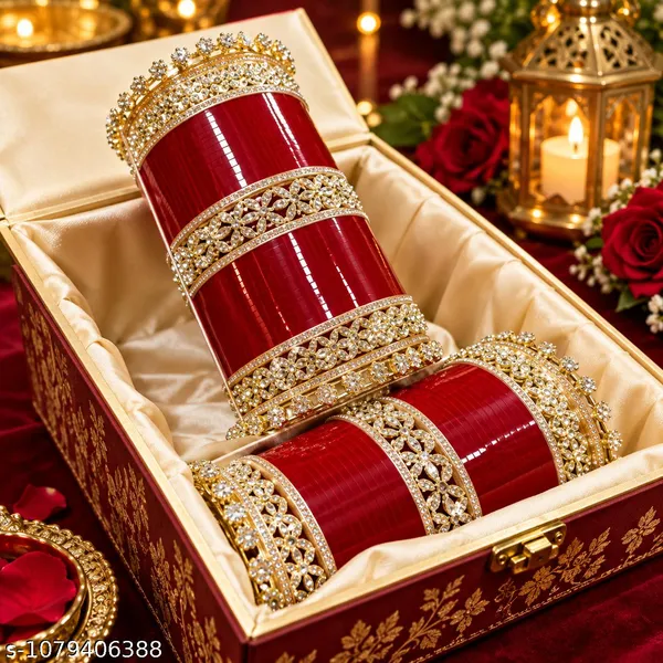 Red_Plastic_American_Diamond_Bridal_Chuda_Bangle_Set_For_Women