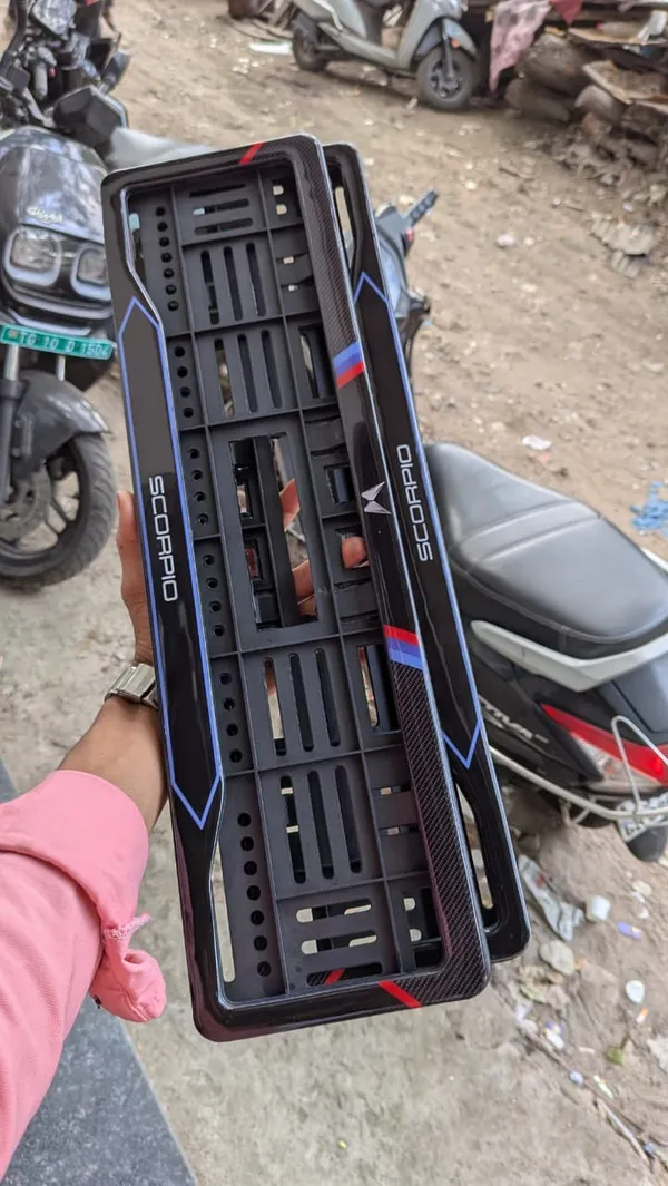 Black_Plastic_Motorcycle_Number_Plate_Frame_Set_Of_2