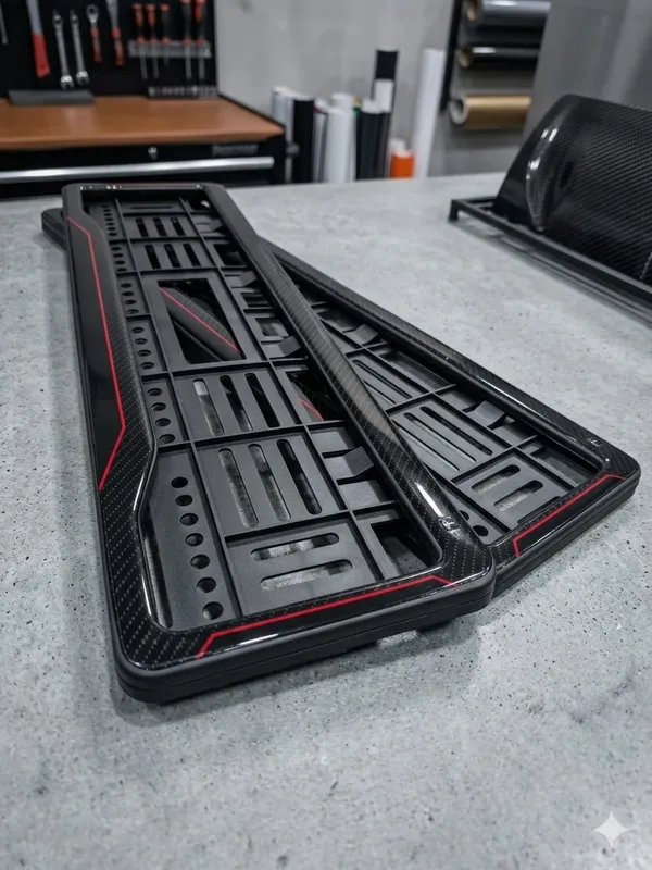 Black_And_Red_Plastic_Car_Number_Plate_Frame_Set_Of_2