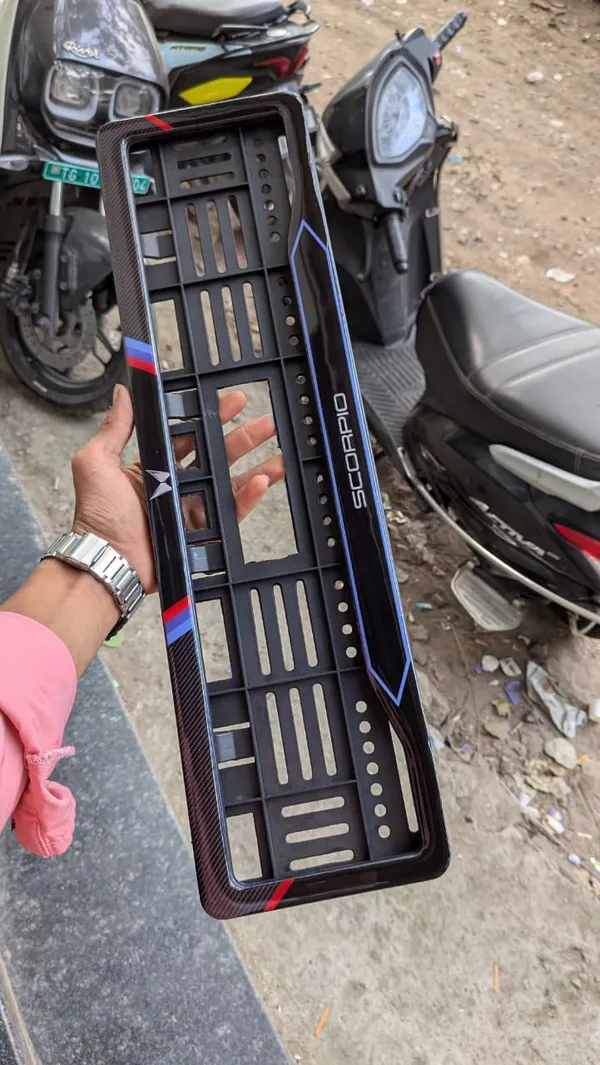 Black_Plastic_Motorcycle_Number_Plate_Frame_Set_Of_2