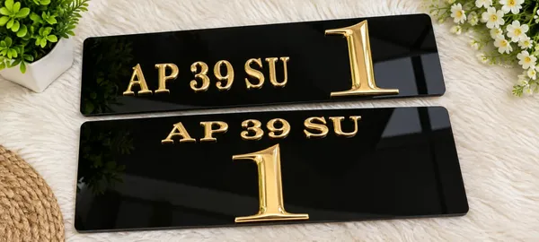 Black_And_Gold_Acrylic_Raised_Number_Plate_Set_Set_Of_2