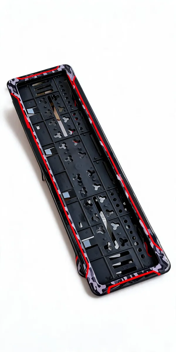 Black_And_Red_Plastic_Car_Number_Plate_Holder_Set_Of_2