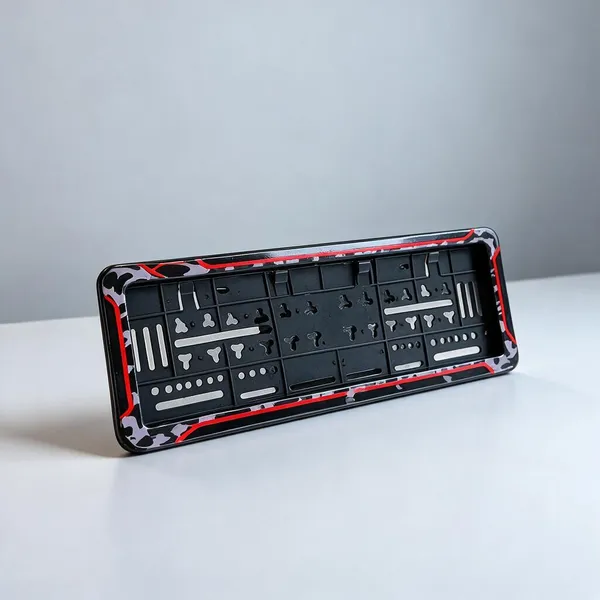 Black_And_Red_Plastic_Car_Number_Plate_Holder_Set_Of_2
