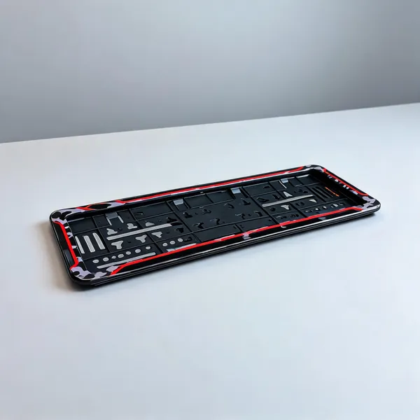 Black_And_Red_Plastic_Car_Number_Plate_Holder_Set_Of_2