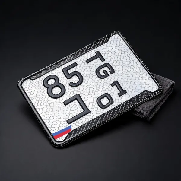 White_Reflective_Acrylic_Reflective_Registration_Number_Plate_Set_Of_2