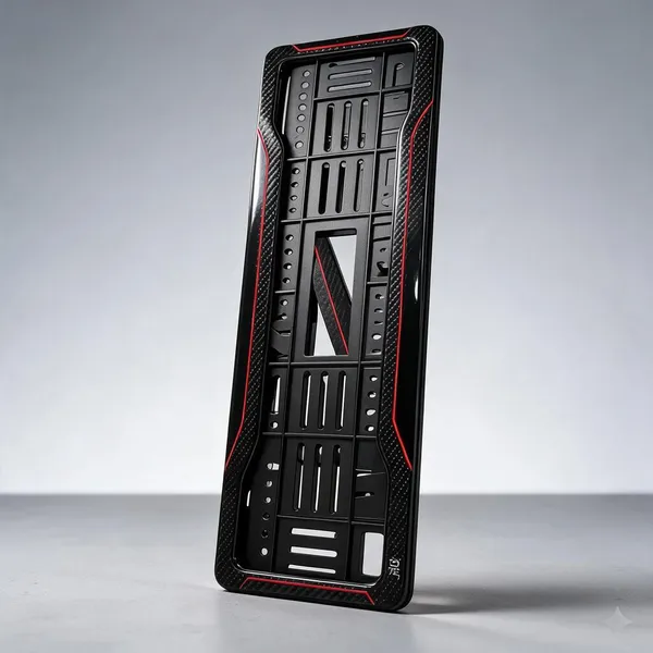 Black_And_Red_Plastic_Car_Number_Plate_Frame_Set_Of_2