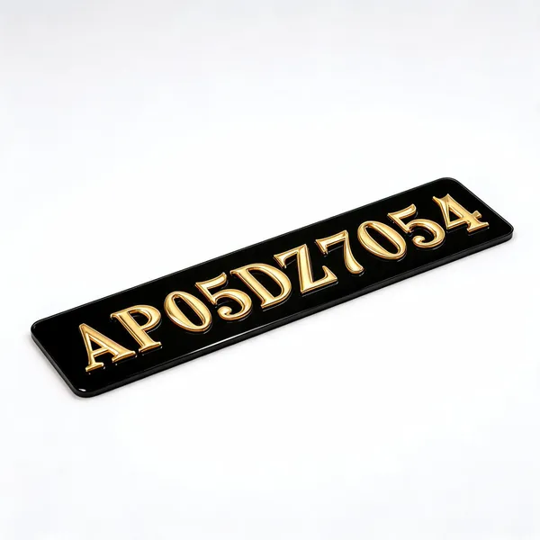 Black_And_Gold_Acrylic_Raised_Number_Plate_Set_Set_Of_2