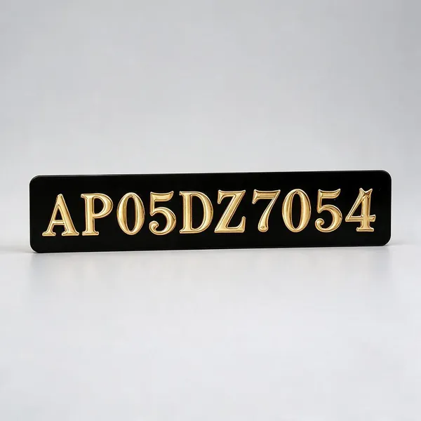 Black_And_Gold_Acrylic_Raised_Number_Plate_Set_Set_Of_2