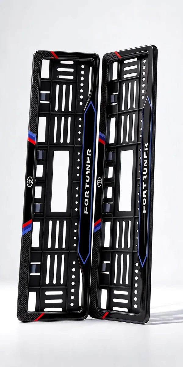Black_Plastic_Number_Plate_Frame_Set_Set_Of_2