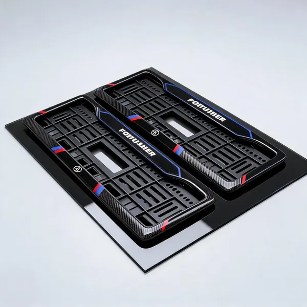 Black_Plastic_Number_Plate_Frame_Set_Set_Of_2