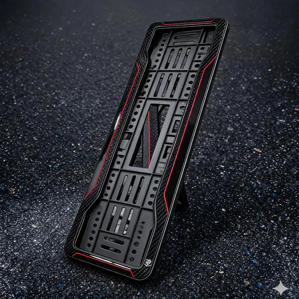 Black_And_Red_Plastic_Car_Number_Plate_Frame_Set_Of_2