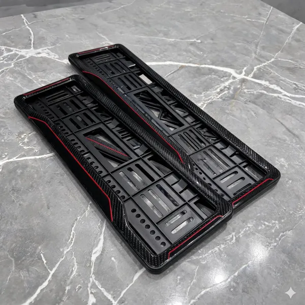 Black_And_Red_Plastic_Car_Number_Plate_Frame_Set_Of_2