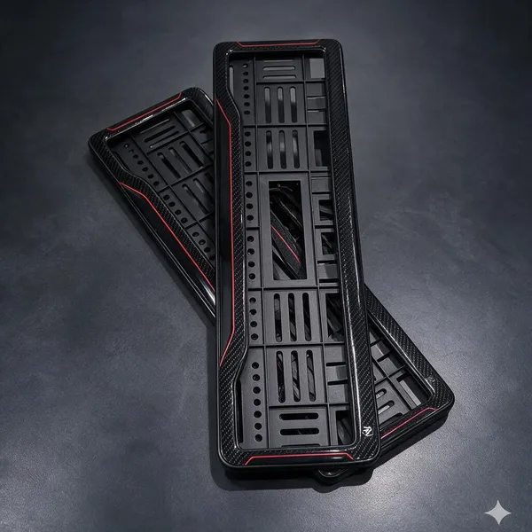 Black_And_Red_Plastic_Car_Number_Plate_Frame_Set_Of_2