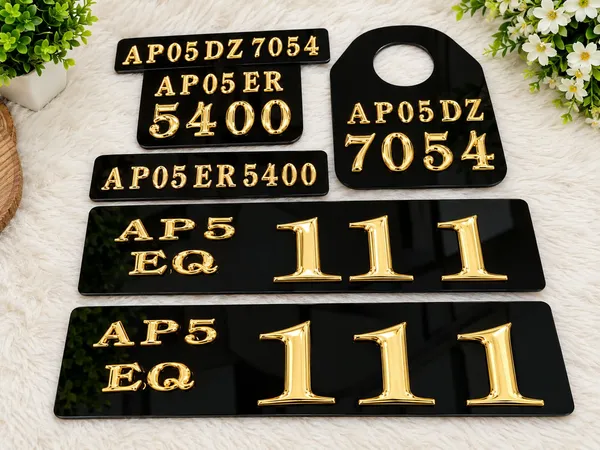 Black_And_Gold_Acrylic_Raised_Number_Plate_Set_Set_Of_2
