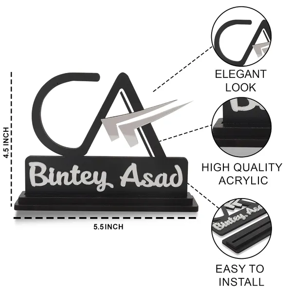 Personalized_CA_Name_Plate_with_Silver_Acrylic_Letters,_Chartered_Accountant_Desk_Nameplate,_5.5_x_4.5_Inch_Black_Acrylic_Name_Sign_for_Office_Desk,_Table_&_Professional_Gifting