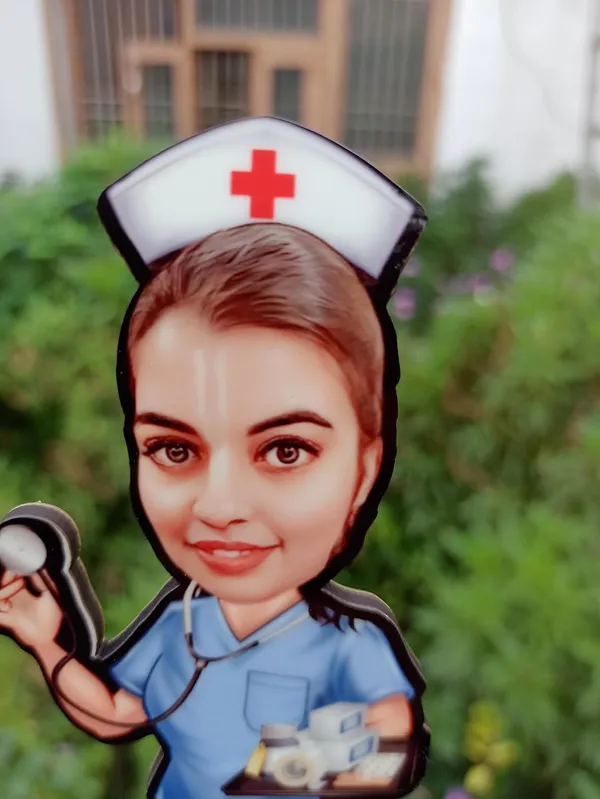 Personalized_Doctor_Caricature_with_Stand,_7_Inch_Custom_2D_Wooden_Figurine_with_Acrylic_Nameplate,_Double_Layer_Glossy_Laminated_MDF_Gift_for_Male_&_Female_Doctors,_Surgeon,_Dentist,_Cardiologist_&_Any_Profession