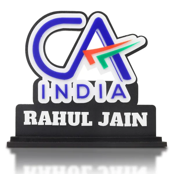 Personalized_CA_India_Logo_Nameplate_|_Custom_2D_MDF_Caricature-Style_Desk_Stand_with_Acrylic_Name_|_Glossy_Double-Layer_Laminated_MDF_|_Professional_Gift_for_Men_&_Women
