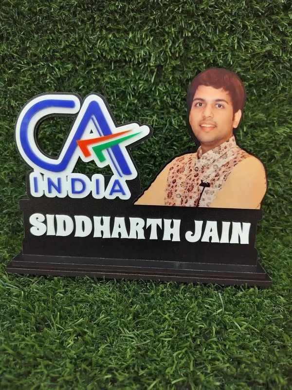 Personalized_8_x_5_Inch_Custom_Professional_Name_Plate_with_Photo_&_Acrylic_Logo_|_CA_Chartered_Accountant_Desk_Nameplate_|_Double_Wood_Laminated_MDF_with_Glossy_Finish_|_Customized_Office_Desk_Sign_for_Any_Profession_|_Premium_Corporate_Gift