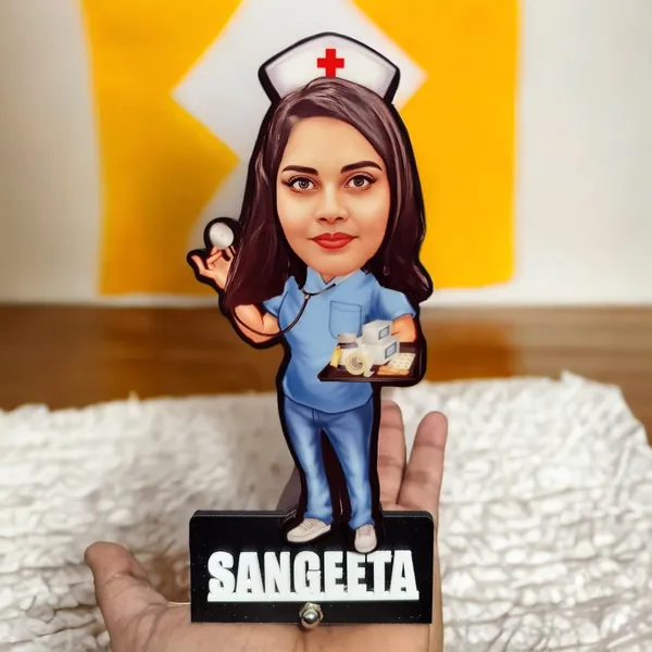 Personalized_7_Inch_Nurse_Caricature_Standee_with_Custom_Name_|_Male_&_Female_Nurse_in_Medical_Uniform_|_Double_Wood_Laminated_MDF_with_Acrylic_Lettering_&_Stand_|_Unique_Gift_for_Nurses,_Nursing_Students_&_Healthcare_Professionals