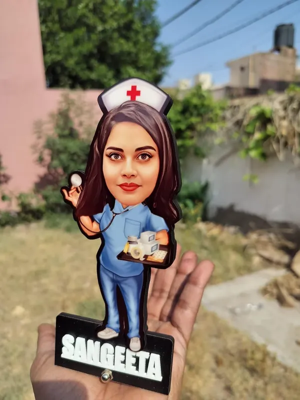 Personalized_7_Inch_Nurse_Caricature_Standee_with_Custom_Name_|_Male_&_Female_Nurse_in_Medical_Uniform_|_Double_Wood_Laminated_MDF_with_Acrylic_Lettering_&_Stand_|_Unique_Gift_for_Nurses,_Nursing_Students_&_Healthcare_Professionals