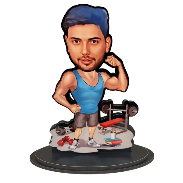 Personalized_Gym_Caricature_Stand_with_Name_|_Custom_2D_Fitness_Trainer_&_Bodybuilder_Gift_|_Double-Layer_Laminated_MDF_with_Glossy_Finish_|_Gift_for_Men_&_Women