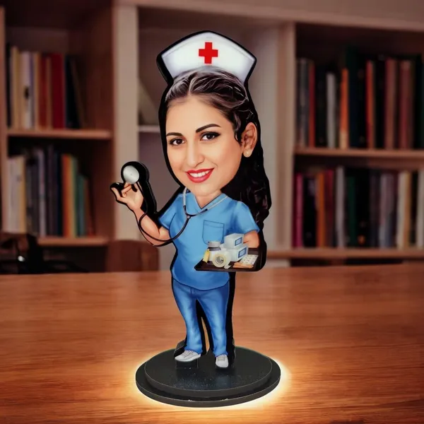 Personalized_2D_Caricature_with_Stand,_7_Inch_Custom_Profession_Cutout_with_Acrylic_Name_Letters,_Glossy_Laminated_MDF_&_Double_Wood,_Nurse,_Doctor,_Engineer_&_Any_Profession_Gift_for_Men_and_Women