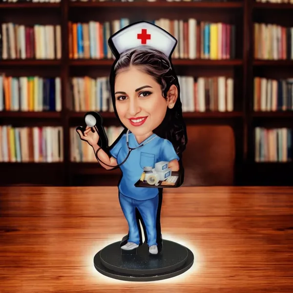 Personalized_2D_Caricature_with_Stand,_7_Inch_Custom_Profession_Cutout_with_Acrylic_Name_Letters,_Glossy_Laminated_MDF_&_Double_Wood,_Nurse,_Doctor,_Engineer_&_Any_Profession_Gift_for_Men_and_Women