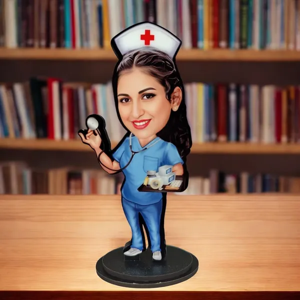 Personalized_2D_Caricature_with_Stand,_7_Inch_Custom_Profession_Cutout_with_Acrylic_Name_Letters,_Glossy_Laminated_MDF_&_Double_Wood,_Nurse,_Doctor,_Engineer_&_Any_Profession_Gift_for_Men_and_Women