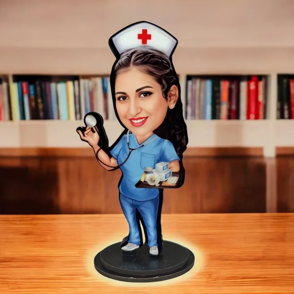 Personalized_2D_Caricature_with_Stand,_7_Inch_Custom_Profession_Cutout_with_Acrylic_Name_Letters,_Glossy_Laminated_MDF_&_Double_Wood,_Nurse,_Doctor,_Engineer_&_Any_Profession_Gift_for_Men_and_Women