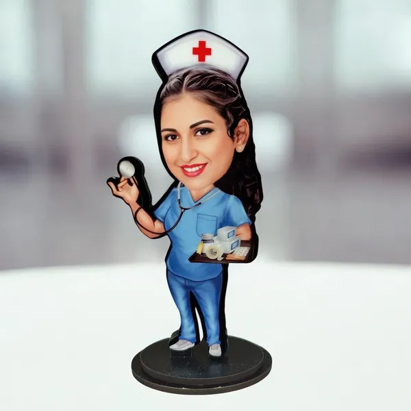 Personalized_2D_Caricature_with_Stand,_7_Inch_Custom_Profession_Cutout_with_Acrylic_Name_Letters,_Glossy_Laminated_MDF_&_Double_Wood,_Nurse,_Doctor,_Engineer_&_Any_Profession_Gift_for_Men_and_Women