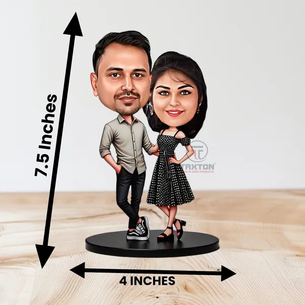 Personalized_7_Inch_Couple_Caricature_with_Stand_for_Any_Profession_|_Custom_Photo_Cartoon_Figurine_for_Husband,_Wife_&_Couples_|_Double-Layer_Laminated_MDF_Wood,_Glossy_Finish_&_Acrylic_Name_Letters_|_Unique_Gift_for_Men_&_Women