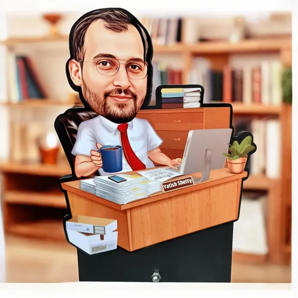 Personalized_7_Inch_Office_Desk_Caricature_with_Stand_for_Any_Profession_|_Custom_Photo_Cartoon_Figurine_with_Laptop,_Desk_&_Acrylic_Name_Letters_|_Double-Layer_Laminated_MDF_Wood,_Glossy_Finish_|_Unique_Gift_for_Men_&_Women,_Boss_&_Professionals